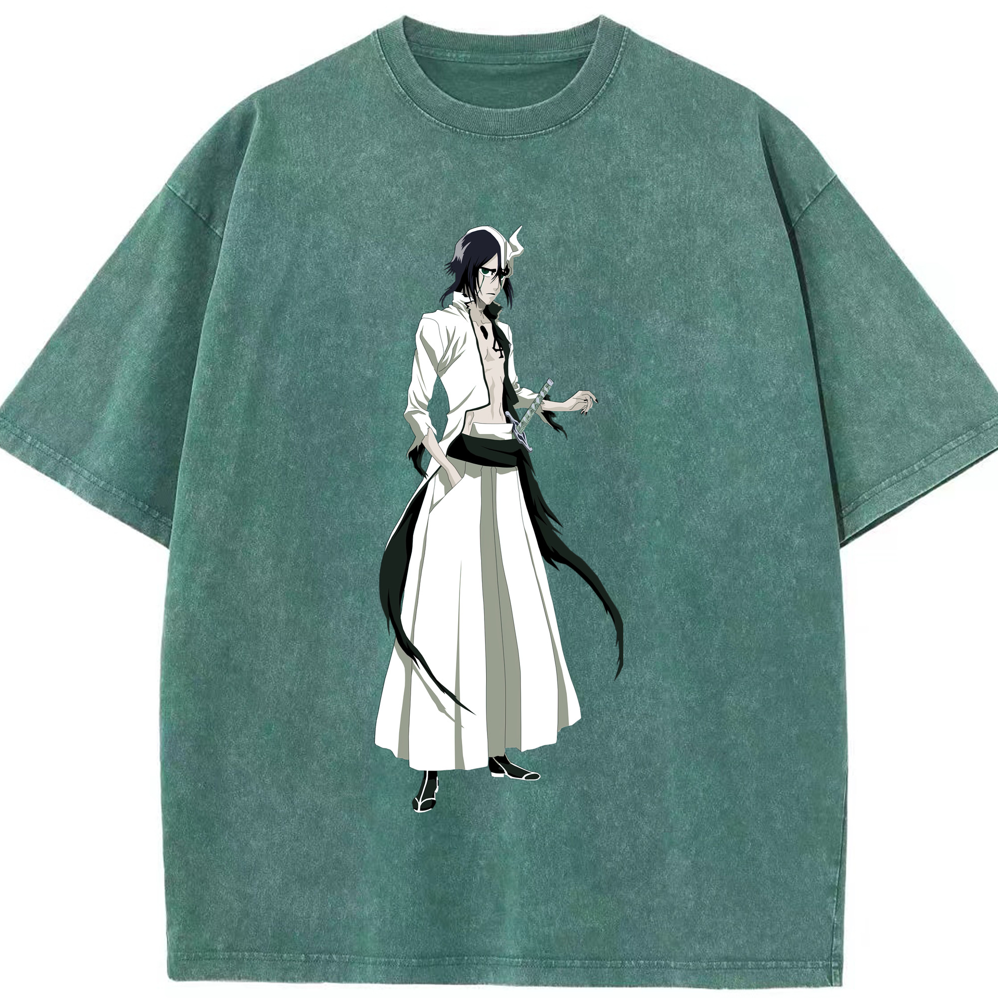 （画像用） ブリーチ ウルキオラ·シファー BLEACH Ulquiorra cifer 綿100% ヴィンテージ風 半袖Tシャツ（フロントプリント）